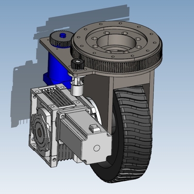 वेयरहाउस रोबोट Agv . के लिए 1500W क्षैतिज औद्योगिक ड्राइव व्हील असेंबली 3000rpm