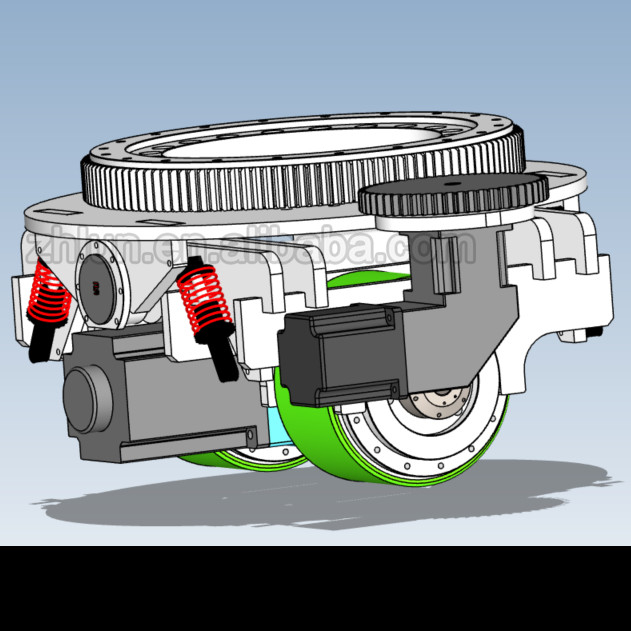 ZL-484 10T हैवी ड्यूटी AGV ड्राइव यूनिट DC/AC मोटर व्हील असेंबली
