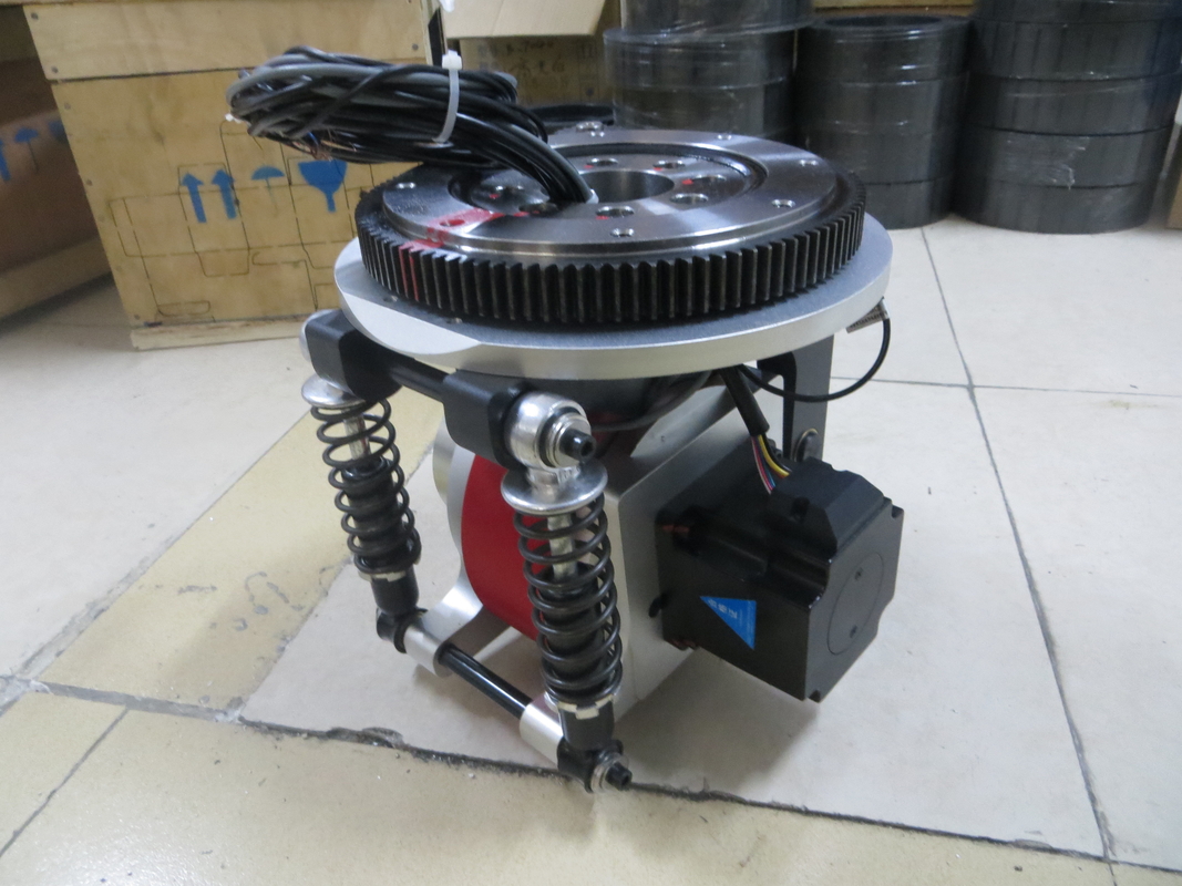 ब्रशलेस डीसी मोटर शॉक एब्जॉर्बिंग ड्राइव व्हील 180 मिमी मोबाइल रोबोट व्हील